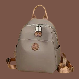 Fashionable nylon backpack (Grey)