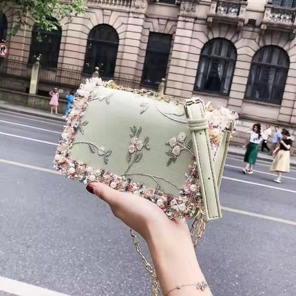 PU Leather Clutch Bag For Women (Green)