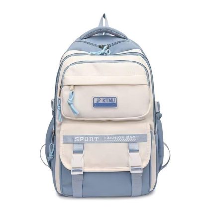 School Bags High School Girls Fashion Backpack (Blue)